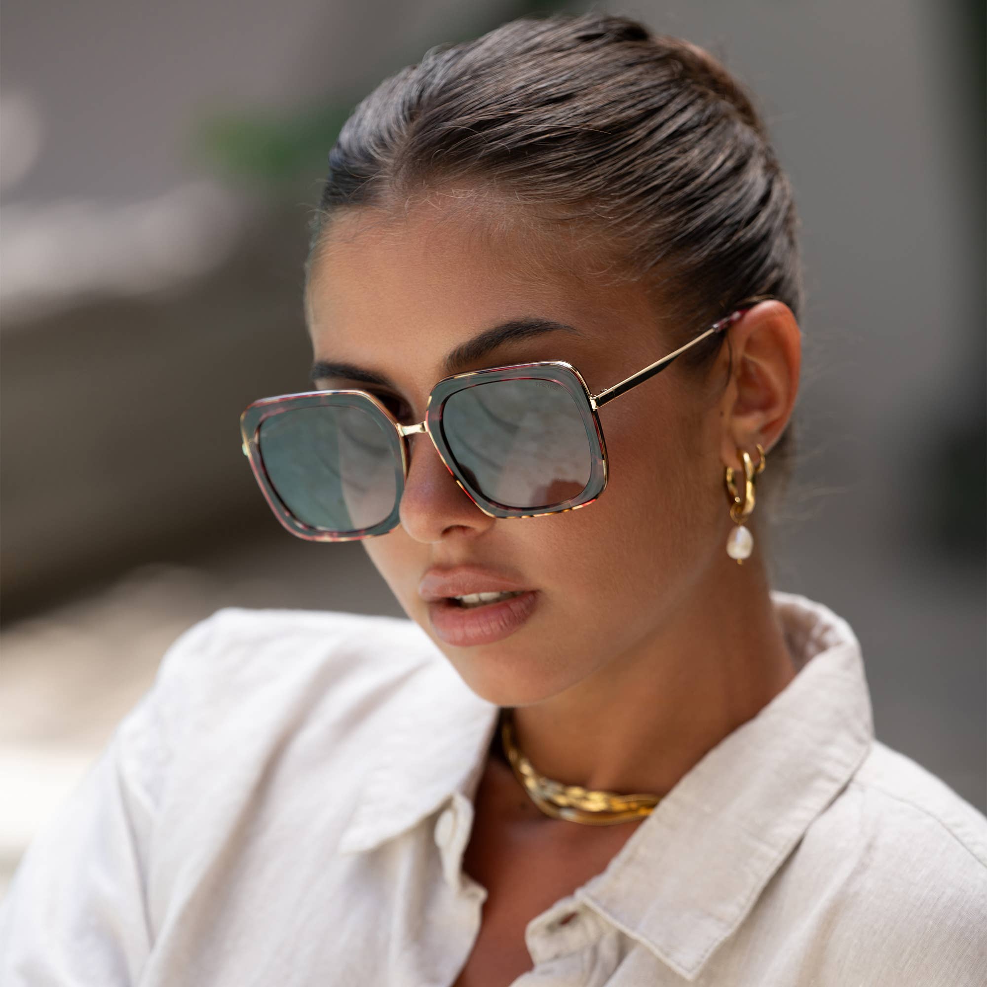 FREYRS Eyewear - Lulu Acetate Womens Square Sunglasses 